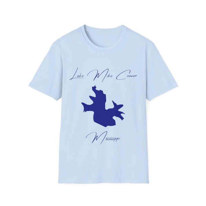 Mississippi  Lake  Mike  Conner  T-shirt  front  position  view  from  front  light  blue.webp