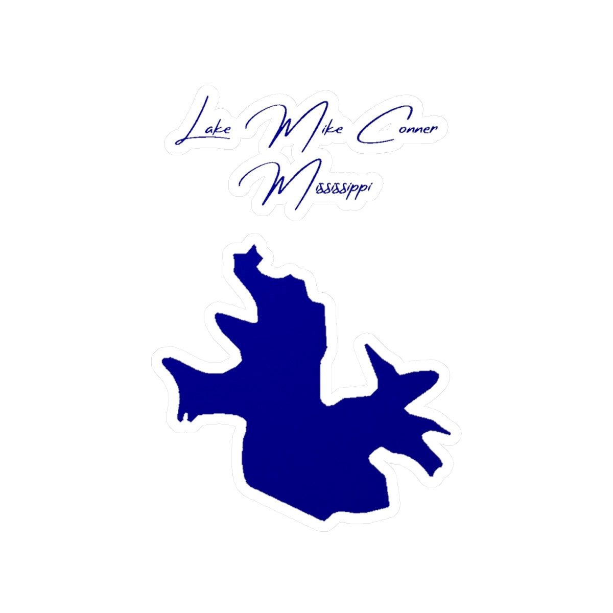 Mississippi  Lake  Mike  Conner  Vinyl  Decal  other  position  view  from  front  4  x  6.webp