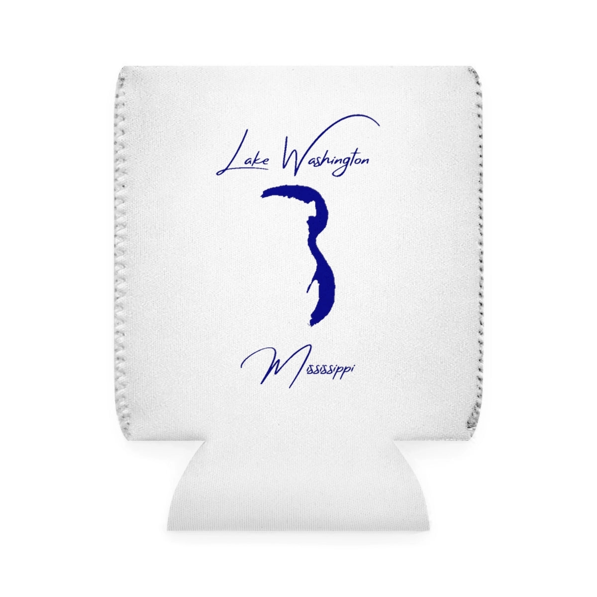 Mississippi  Lake  Washington  Can  Koozie  front  position  view  from  front-1  white.webp