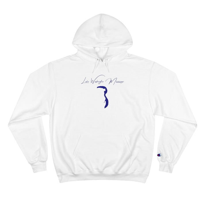 Mississippi  Lake  Washington  Hoodie  front  position  view  from  front  white.webp