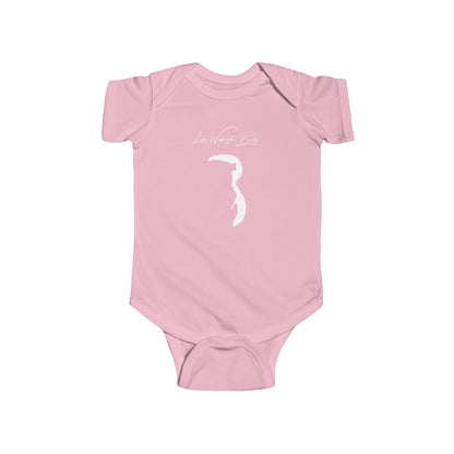 Mississippi  Lake  Washington  Onesie  front  position  view  from  front  pink.webp