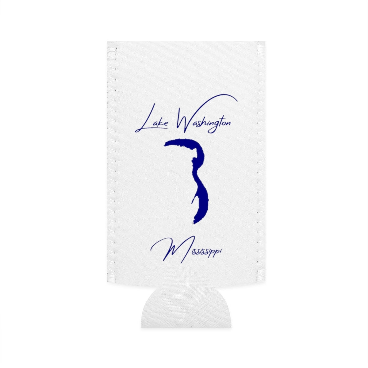 Mississippi  Lake  Washington  Slim  Can  Koozie  front  position  view  from  flat-front  white.webp