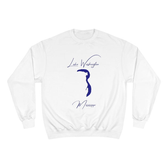 Mississippi  Lake  Washington  Sweatshirt  front  position  view  from  front  white.webp