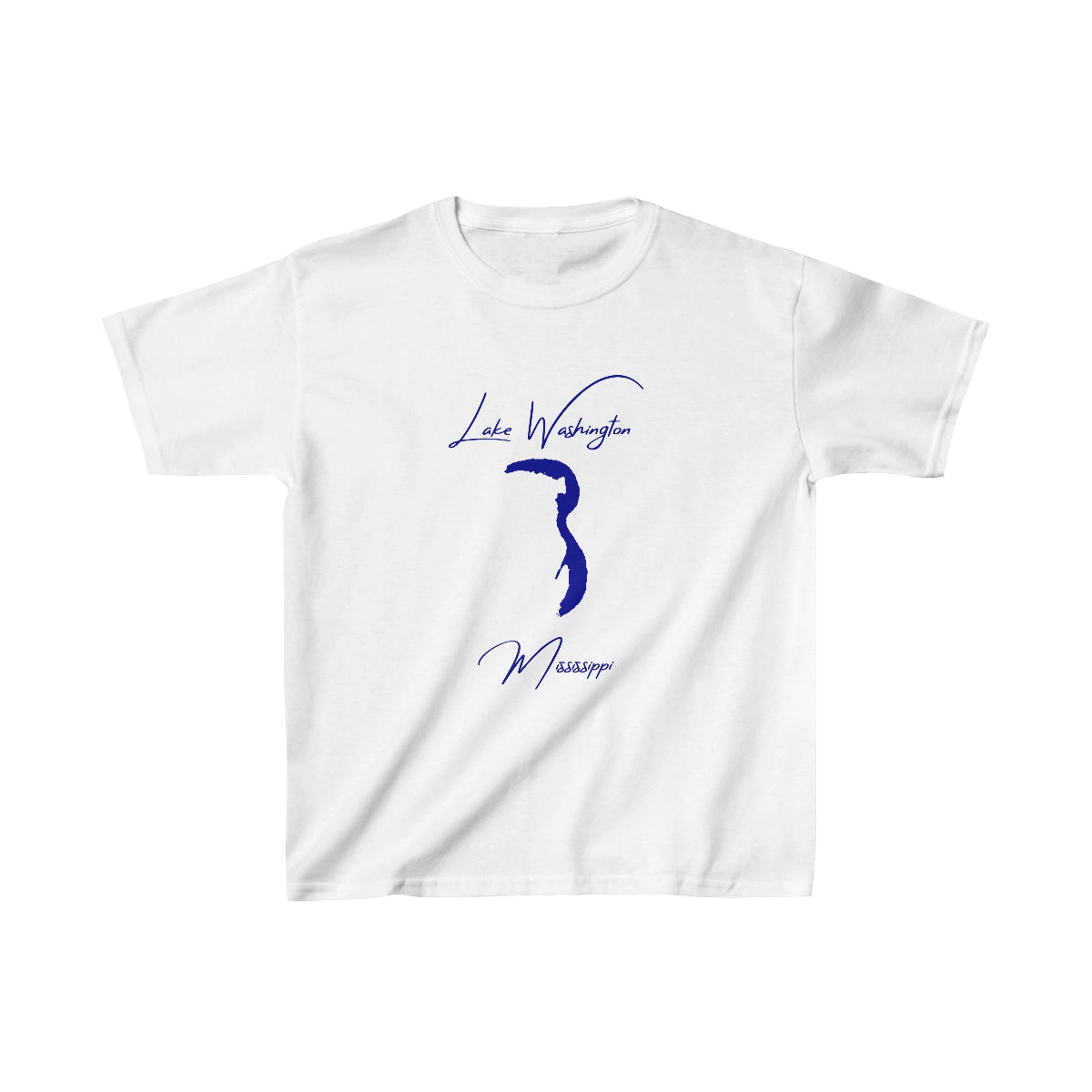 Mississippi  Lake  Washington  Youth  T-shirt  front  position  view  from  front  white.webp