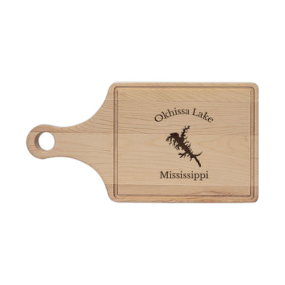 Mississippi  Okhissa  Lake  Engraved  Cutting  Board  front  position  view  from  front  maple.webp