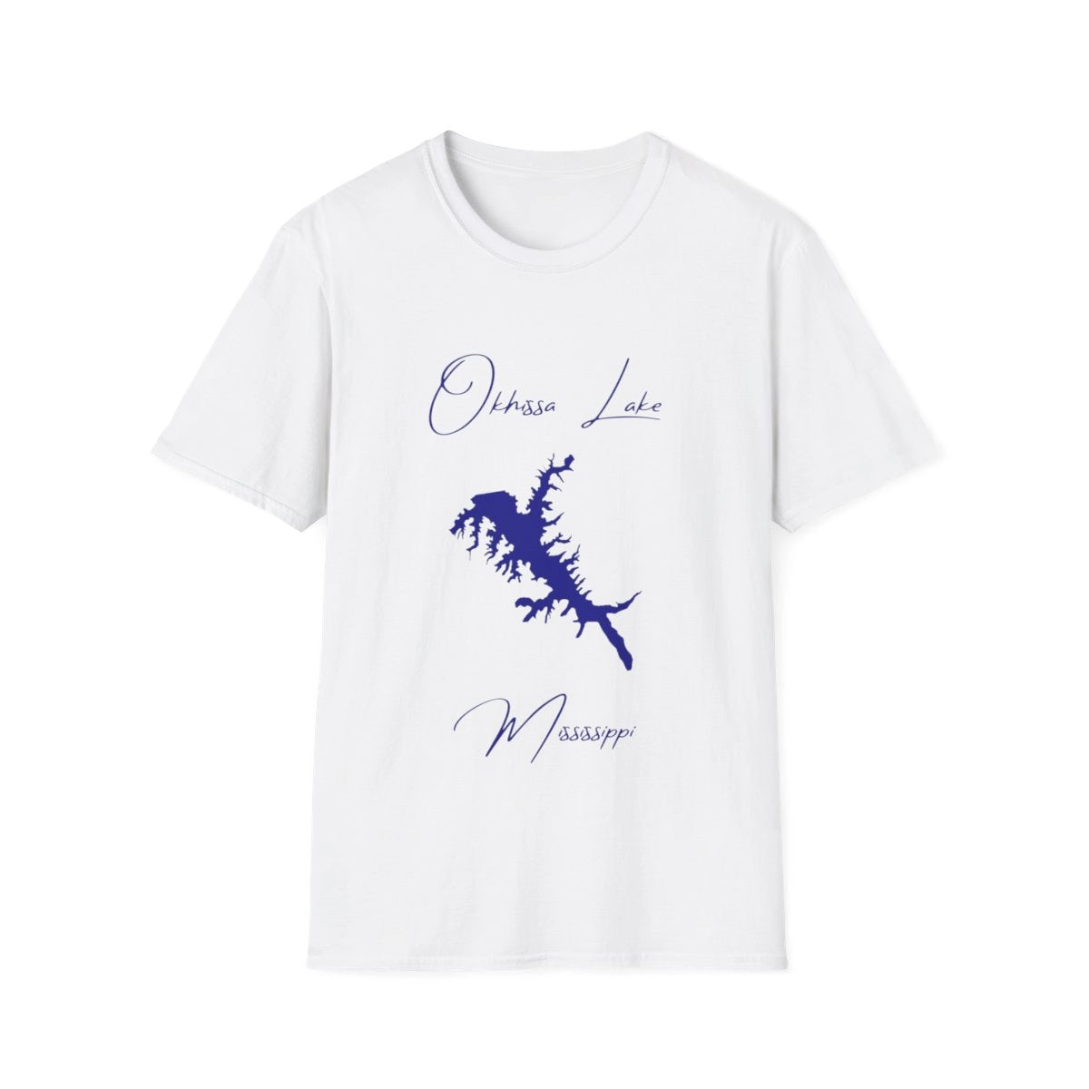 Mississippi  Okhissa  Lake  T-shirt  front  position  view  from  front  white.webp