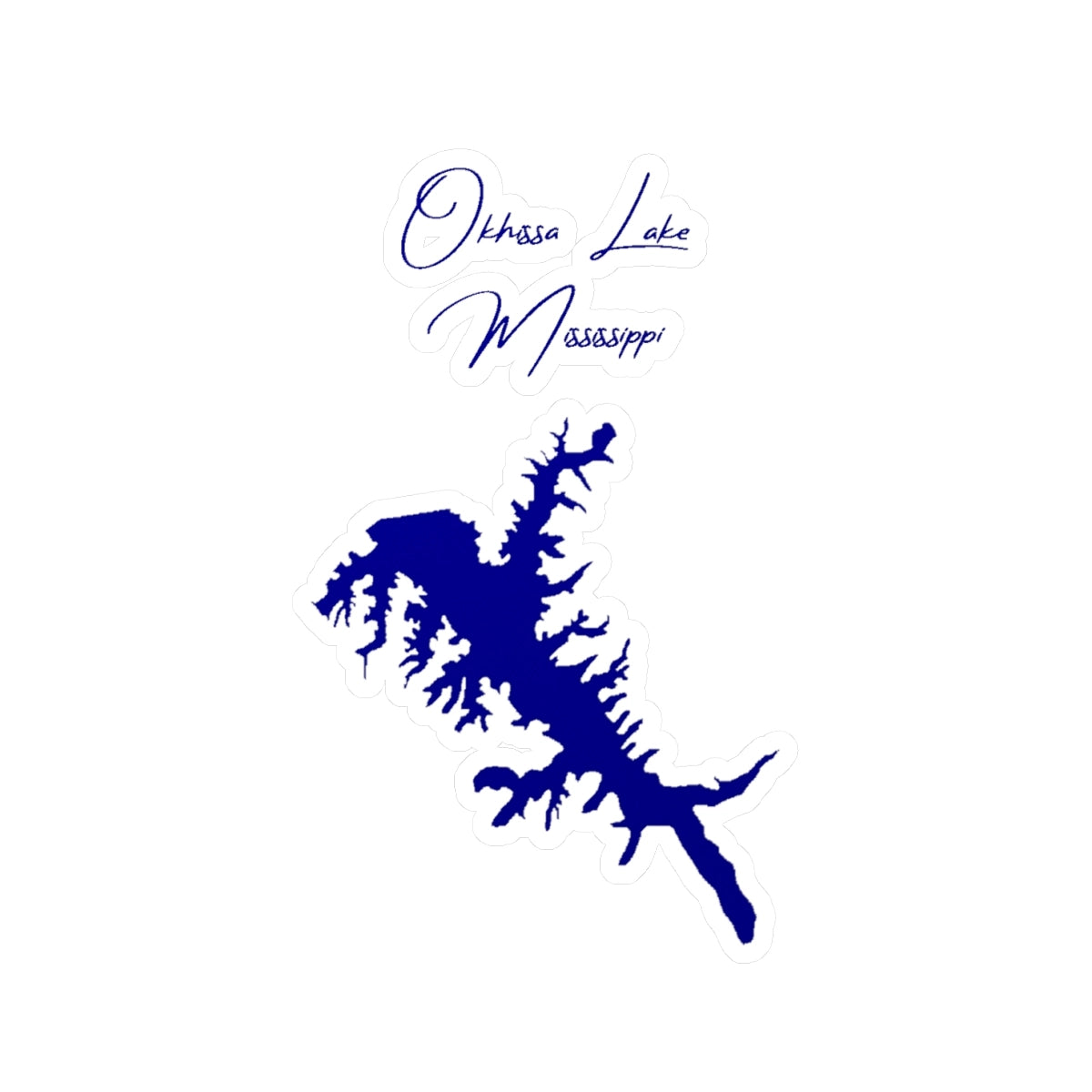 Mississippi  Okhissa  Lake  Vinyl  Decal  other  position  view  from  front  4  x  6.webp