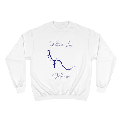 Mississippi  Pickwick  Lake  Sweatshirt  front  position  view  from  front  white.webp
