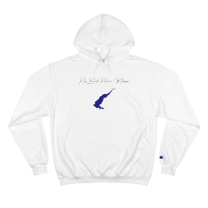 Mississippi  Ross  Barnett  Reservoir  Hoodie  front  position  view  from  front  white.webp