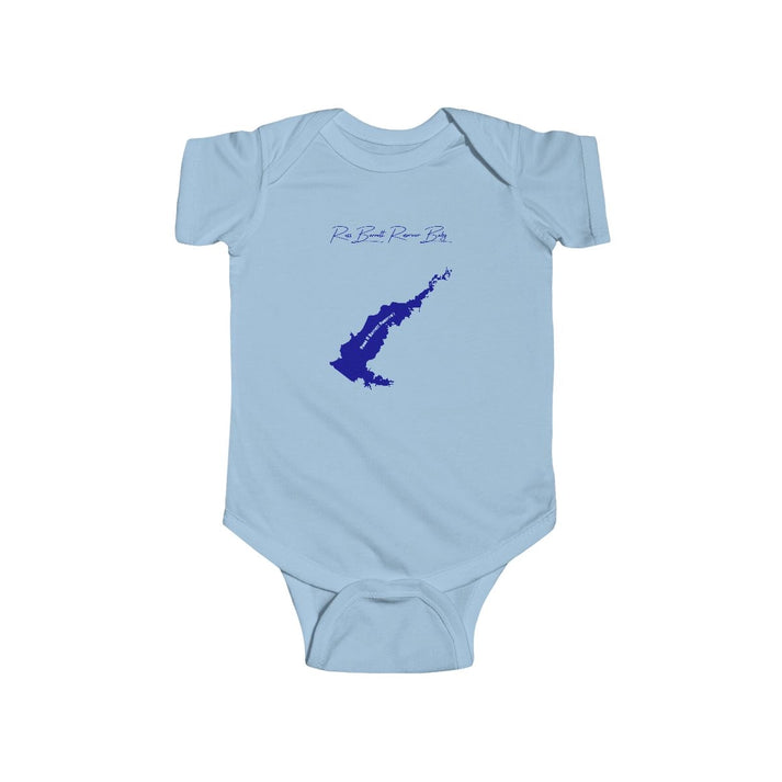 Mississippi  Ross  Barnett  Reservoir  Onesie  front  position  view  from  front  light  blue.webp