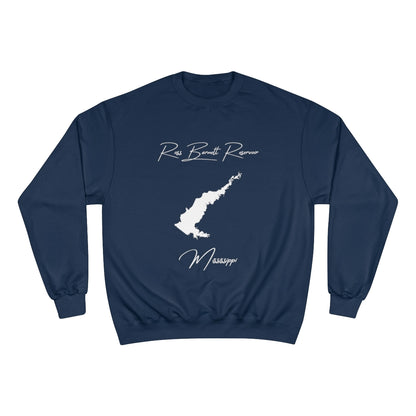 Mississippi  Ross  Barnett  Reservoir  Sweatshirt  front  position  view  from  front  navy.webp