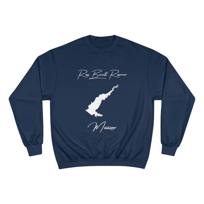 Mississippi  Ross  Barnett  Reservoir  Sweatshirt  front  position  view  from  front  navy.webp