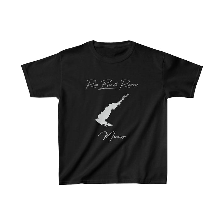 Mississippi  Ross  Barnett  Reservoir  Youth  T-shirt  front  position  view  from  front  black.webp