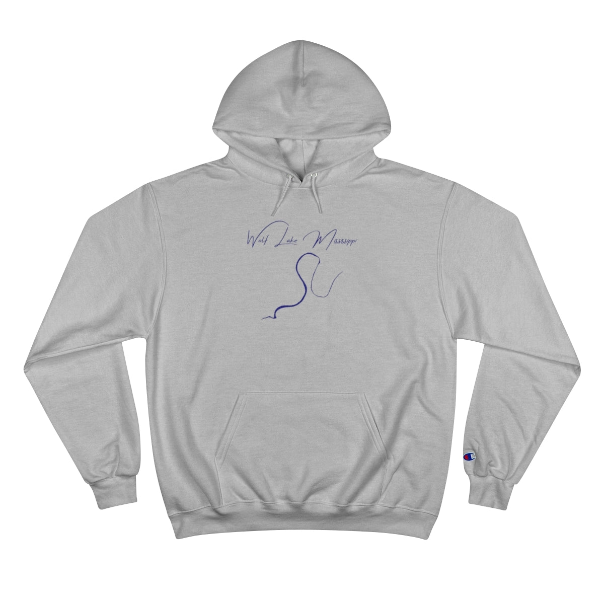 Mississippi  Wolf  Lake  Hoodie  front  position  view  from  front  light  steel.webp