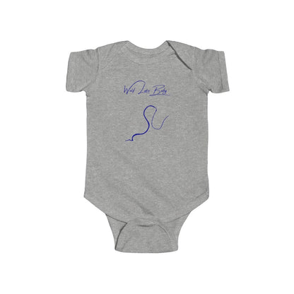 Mississippi  Wolf  Lake  Onesie  front  position  view  from  front  heather.webp