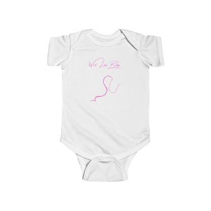 Mississippi  Wolf  Lake  Onesie  front  position  view  from  front  white.webp