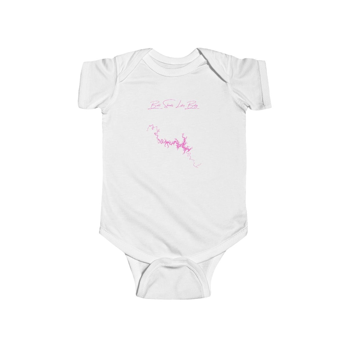 Missouri  Bull  Shoals  Lake  Onesie  front  position  view  from  front  white.webp