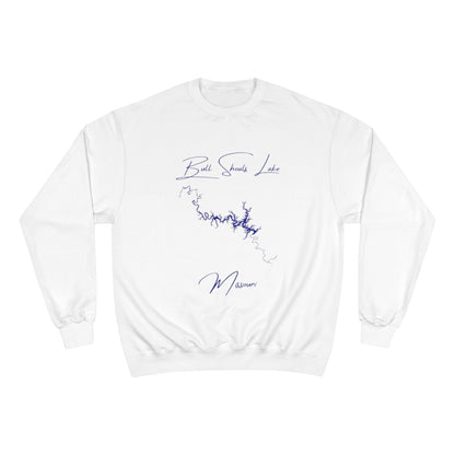 Missouri  Bull  Shoals  Lake  Sweatshirt  front  position  view  from  front  white.webp