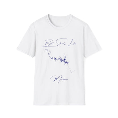 Missouri  Bull  Shoals  Lake  T-shirt  front  position  view  from  front  white.webp