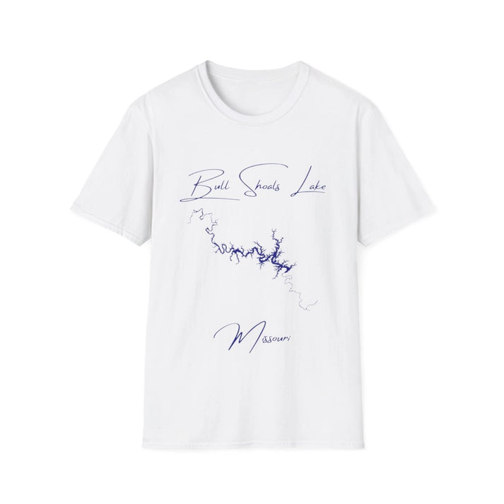 Missouri  Bull  Shoals  Lake  T-shirt  front  position  view  from  front  white.webp