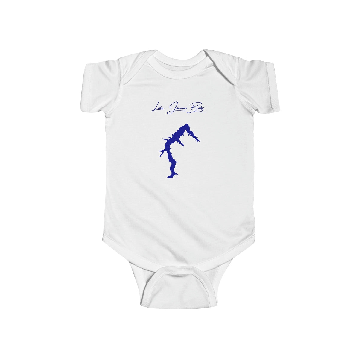 Missouri  Lake  Jacomo  Onesie  front  position  view  from  front  white.webp