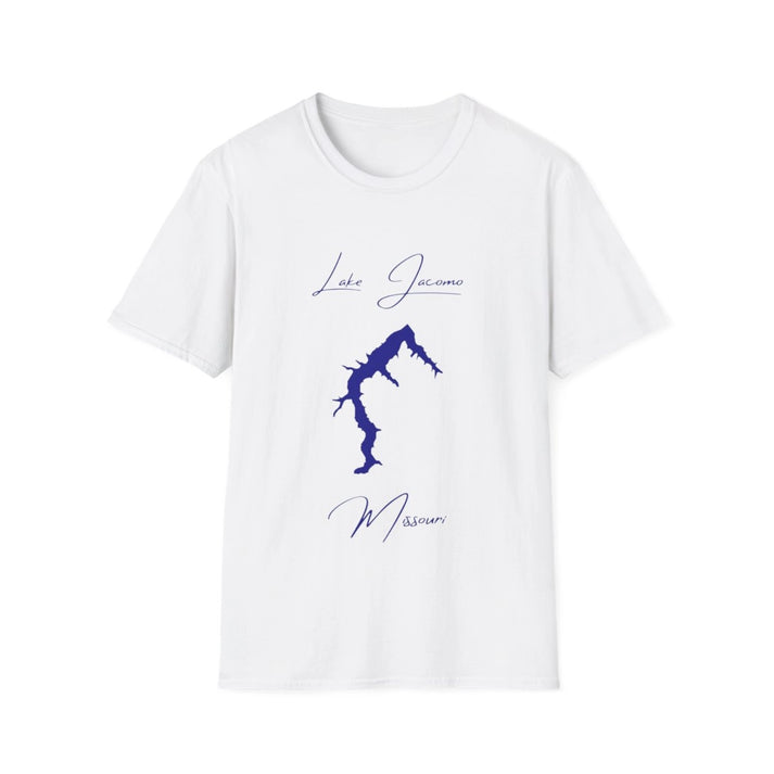 Missouri  Lake  Jacomo  T-shirt  front  position  view  from  front  white.webp