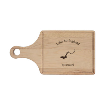 Missouri  Lake  Springfield  Engraved  Cutting  Board  front  position  view  from  front  maple.webp