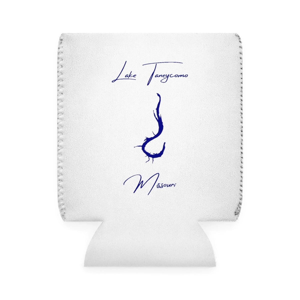 Missouri  Lake  Taneycomo  Can  Koozie  front  position  view  from  front-1  white.webp