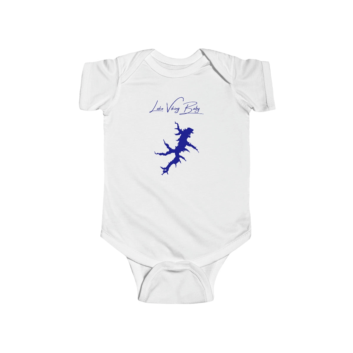 Missouri  Lake  Viking  Onesie  front  position  view  from  front  white.webp