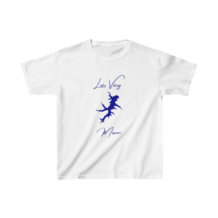 Missouri  Lake  Viking  Youth  T-shirt  front  position  view  from  front  white.webp