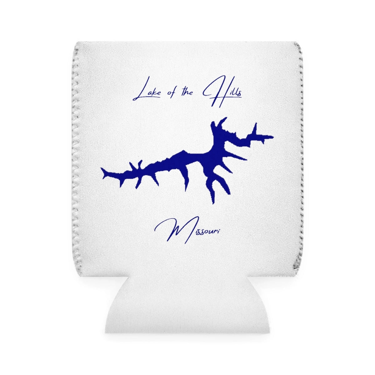 Missouri  Lake  of  the  Hills  Can  Koozie  front  position  view  from  front-1  white.webp