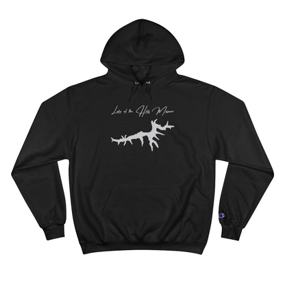 Missouri  Lake  of  the  Hills  Hoodie  front  position  view  from  front  black.webp