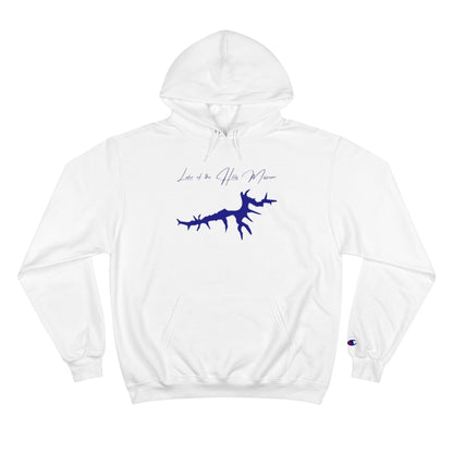 Missouri  Lake  of  the  Hills  Hoodie  front  position  view  from  front  white.webp