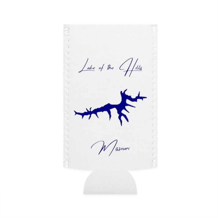 Missouri  Lake  of  the  Hills  Slim  Can  Koozie  front  position  view  from  flat-front  white.webp