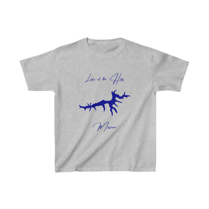 Missouri  Lake  of  the  Hills  Youth  T-shirt  front  position  view  from  front  sport  grey.webp