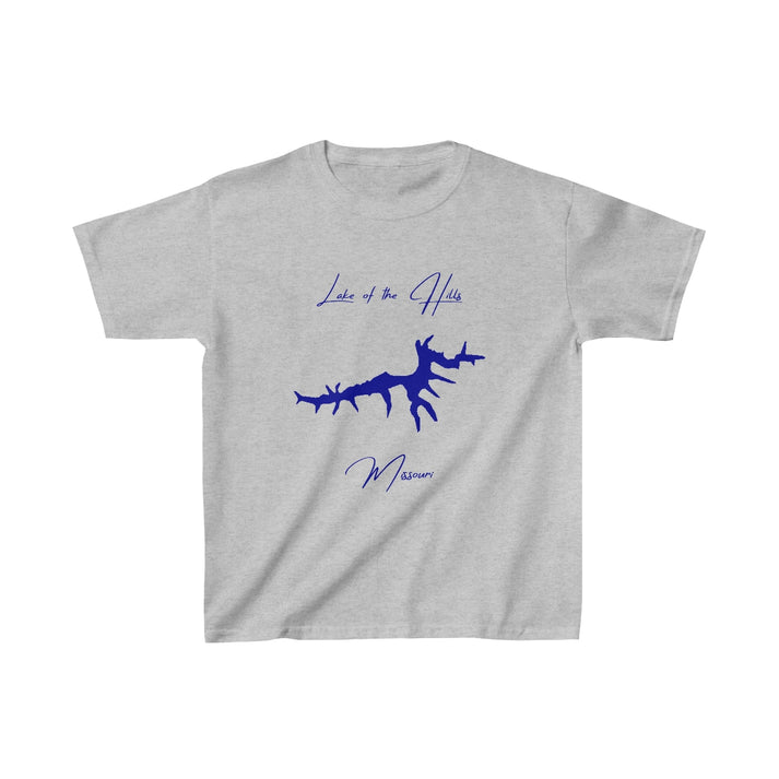 Missouri  Lake  of  the  Hills  Youth  T-shirt  front  position  view  from  front  sport  grey.webp