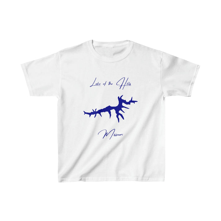 Missouri  Lake  of  the  Hills  Youth  T-shirt  front  position  view  from  front  white.webp