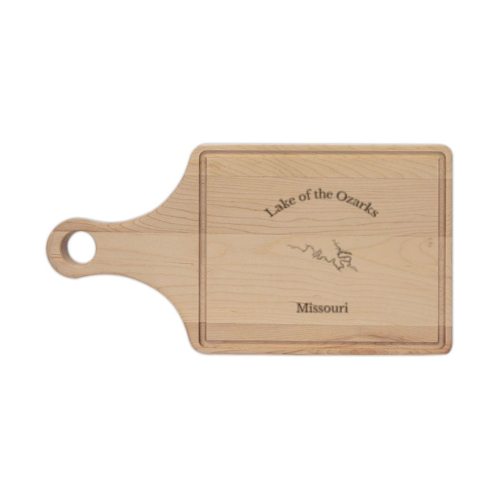 Missouri  Lake  of  the  Ozarks  Engraved  Cutting  Board  front  position  view  from  front  maple.webp