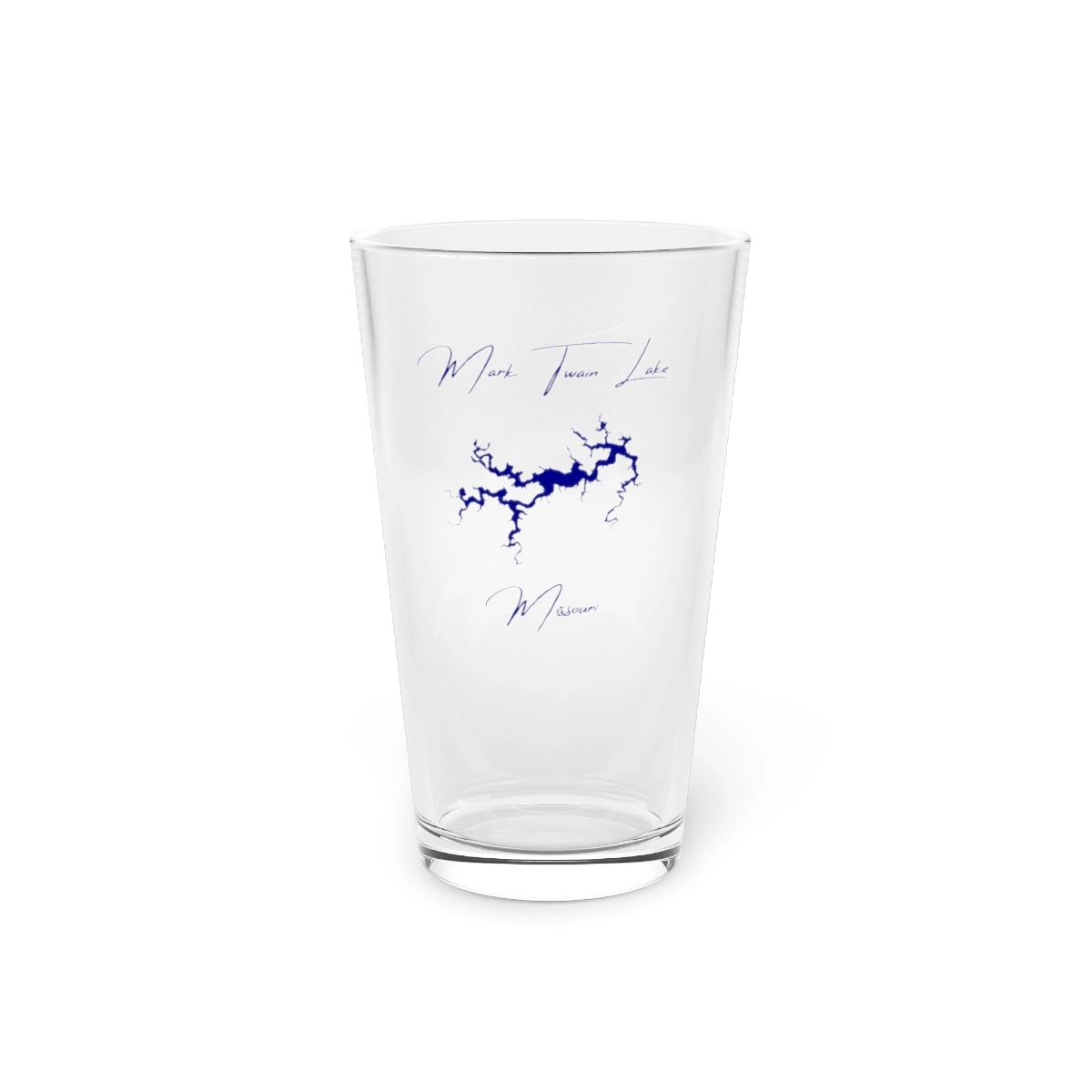 Missouri  Mark  Twain  Lake  16oz  Pint  Glass  front  position  view  from  front  16oz.webp