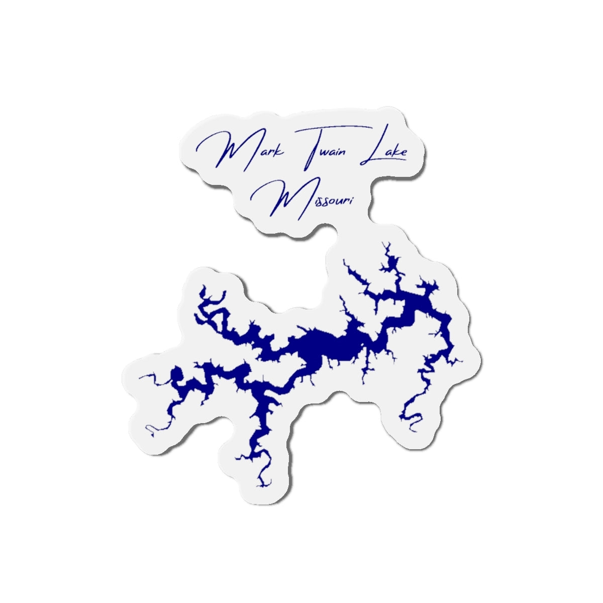 Missouri  Mark  Twain  Lake  Die  Cut  Magnet  front  position  view  from  front  4  x  4.webp