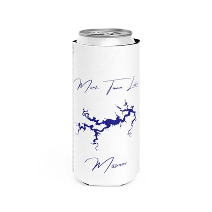 Missouri  Mark  Twain  Lake  Slim  Can  Koozie  front  position  view  from  front  white.webp