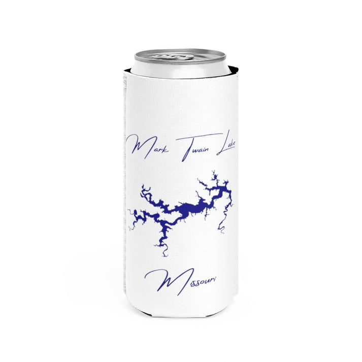 Missouri  Mark  Twain  Lake  Slim  Can  Koozie  front  position  view  from  front  white.webp