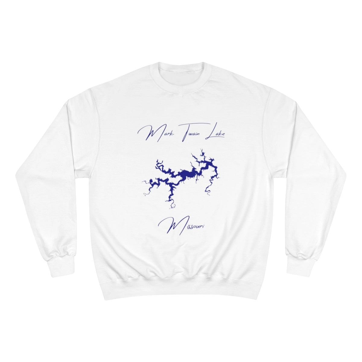 Missouri  Mark  Twain  Lake  Sweatshirt  front  position  view  from  front  white.webp