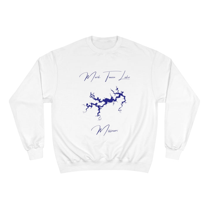 Missouri  Mark  Twain  Lake  Sweatshirt  front  position  view  from  front  white.webp