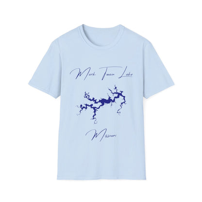 Missouri  Mark  Twain  Lake  T-shirt  front  position  view  from  front  light  blue.webp