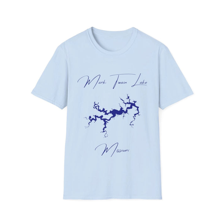 Missouri  Mark  Twain  Lake  T-shirt  front  position  view  from  front  light  blue.webp