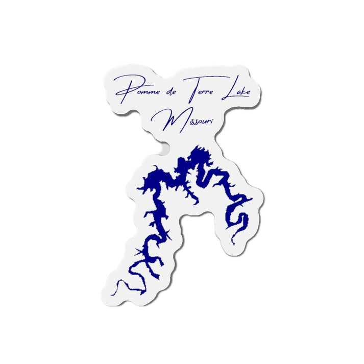 Missouri  Pomme  de  Terre  Lake  Die  Cut  Magnet  front  position  view  from  front  4  x  4.webp