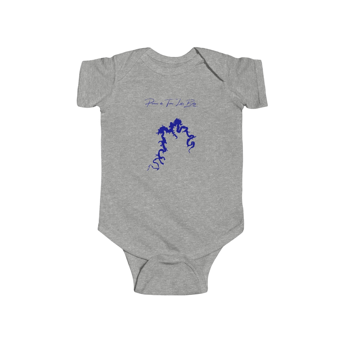 Missouri  Pomme  de  Terre  Lake  Onesie  front  position  view  from  front  heather.webp