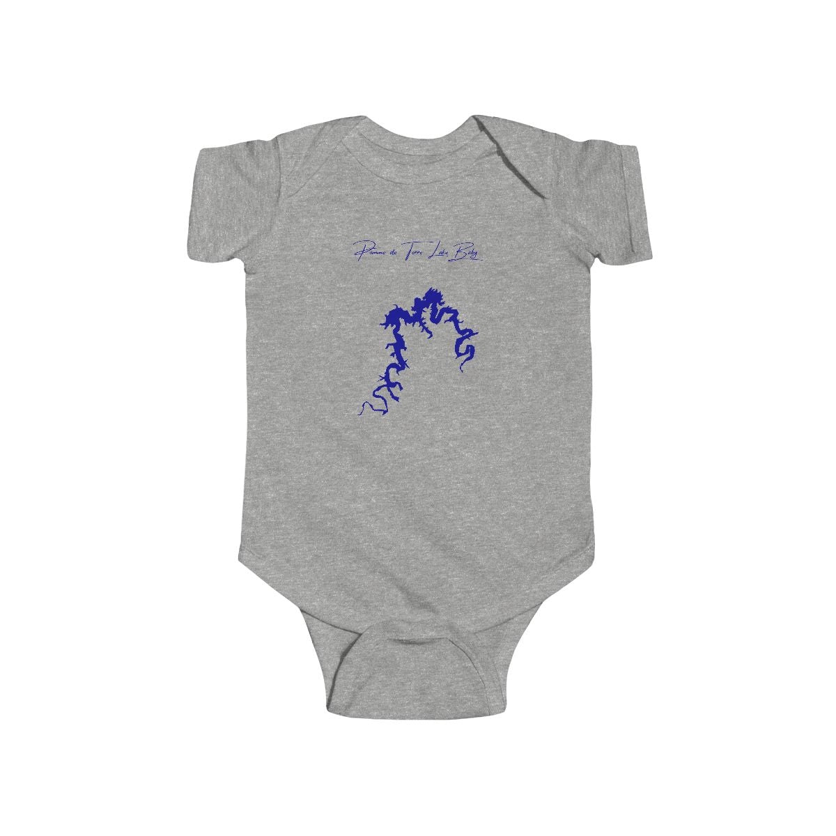 Missouri  Pomme  de  Terre  Lake  Onesie  front  position  view  from  front  heather.webp
