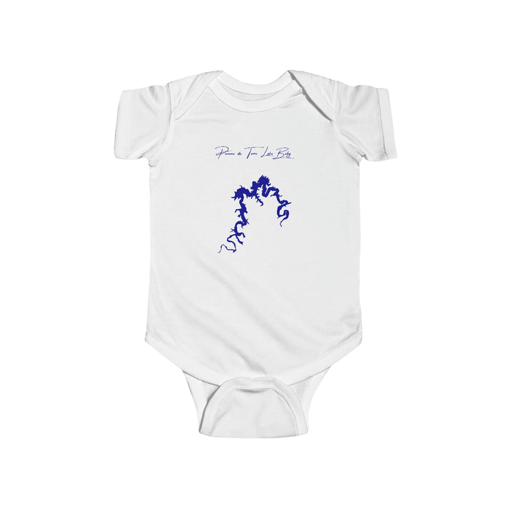 Missouri  Pomme  de  Terre  Lake  Onesie  front  position  view  from  front  white.webp